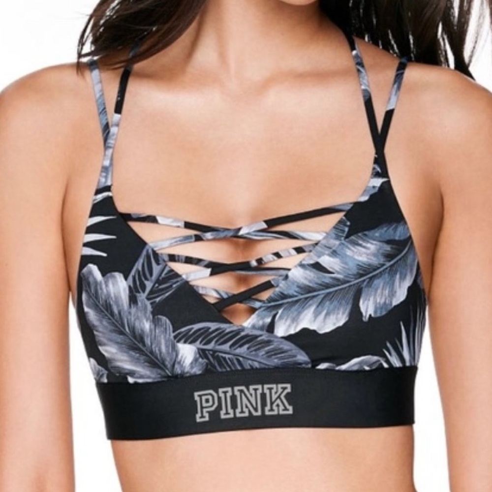 PINK VS Ultimate Unlined Tropical Strappy Bra